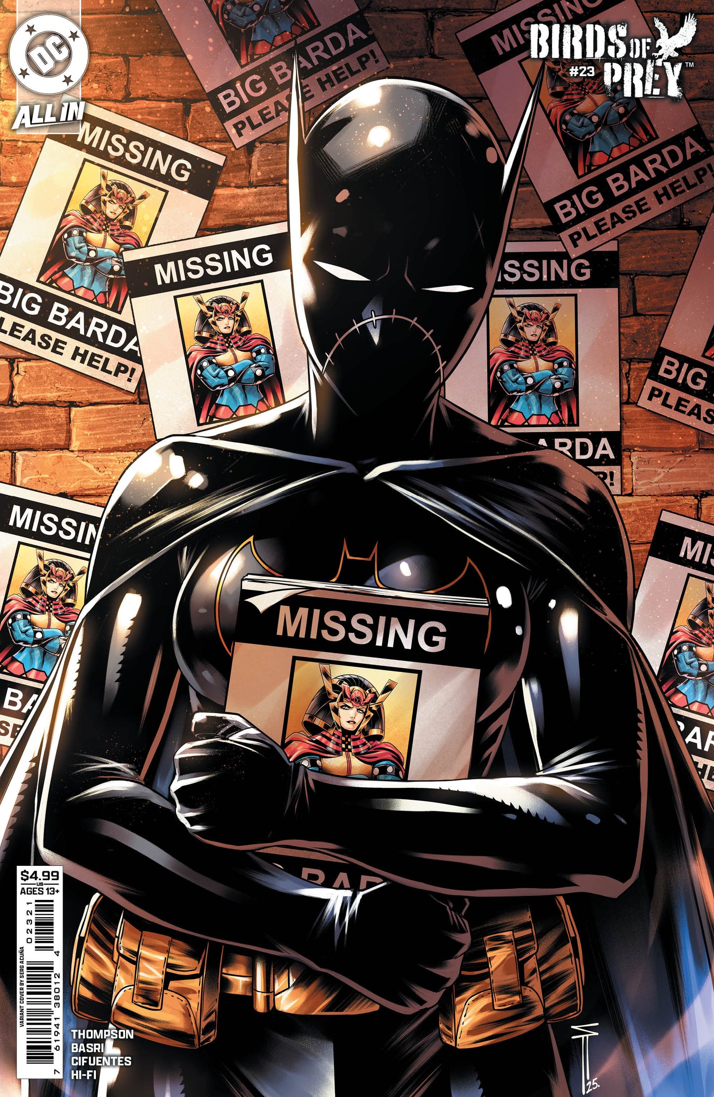 Birds Of Prey #23 C Serg Acuna Variant (07/02/2025) Dc