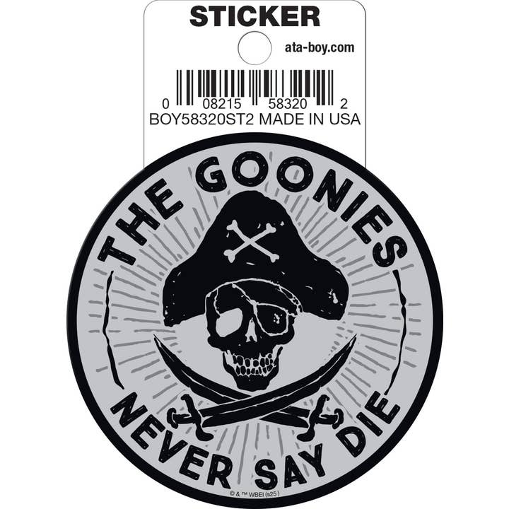 Goonies: Never Say Die Die Cut Vinyl Sticker - 3"