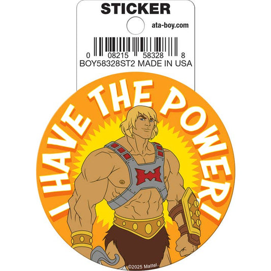 Masters of the Universe: He-Man I Have The Power Die Cut Vinyl Sticker - 3"