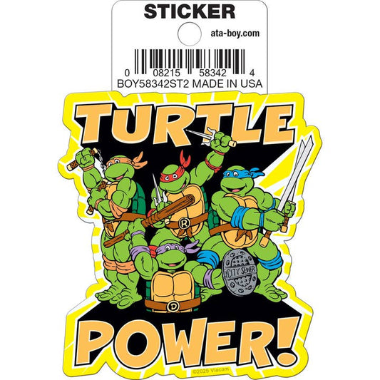 Teenage Mutant Ninja Turtles: Turtle Power Team Die Cut Vinyl Sticker - 3"