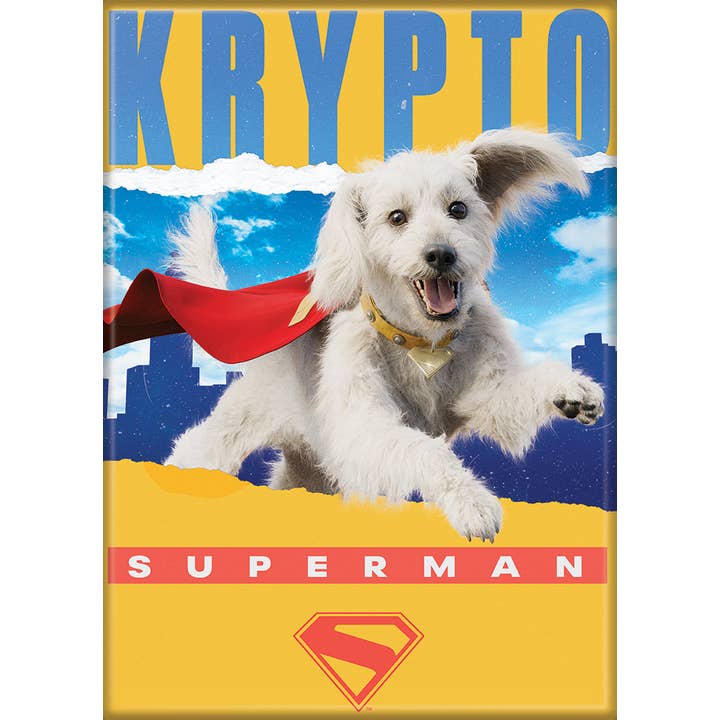 Superman 2025: Krypto Yellow Magnet - Golden Apple Comics