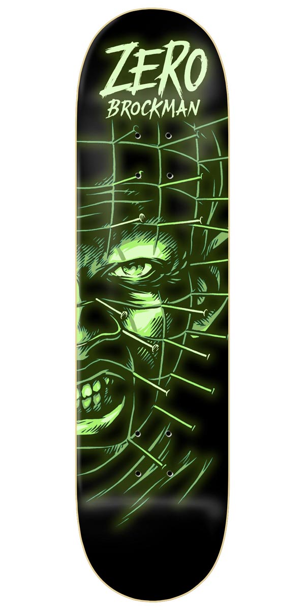 ZERO BROCKMAN FRIGHT NIGHT GLOW 8.25" SKATEBOARD DECK