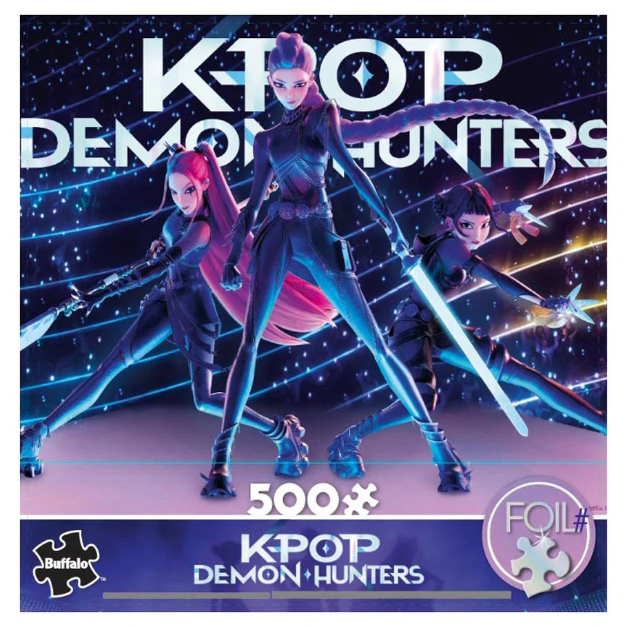 Puzzle: K-Pop Demon Hunters - Huntrix Battle (Foil) (500 Pieces) - Golden Apple Comics