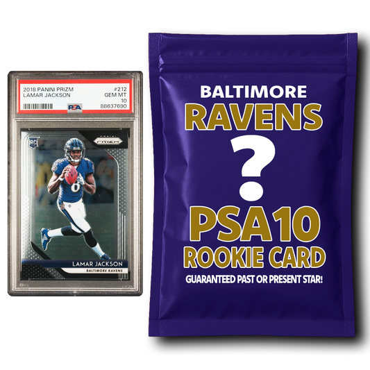 Baltimore Ravens PSA 10 Graded Rookie Card Mystery Pack