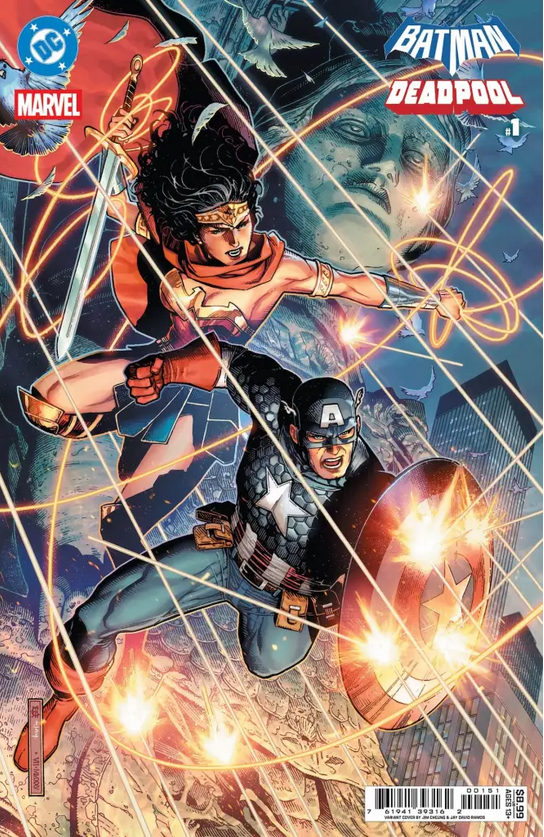 Dc Marvel Batman Deadpool #1 (One Shot) E Jim Cheung Wonder Woman Capt ...