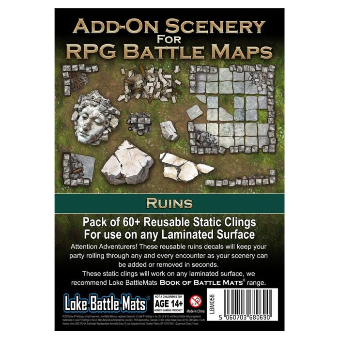 Battle Mats: Add On Scenery - Ruins