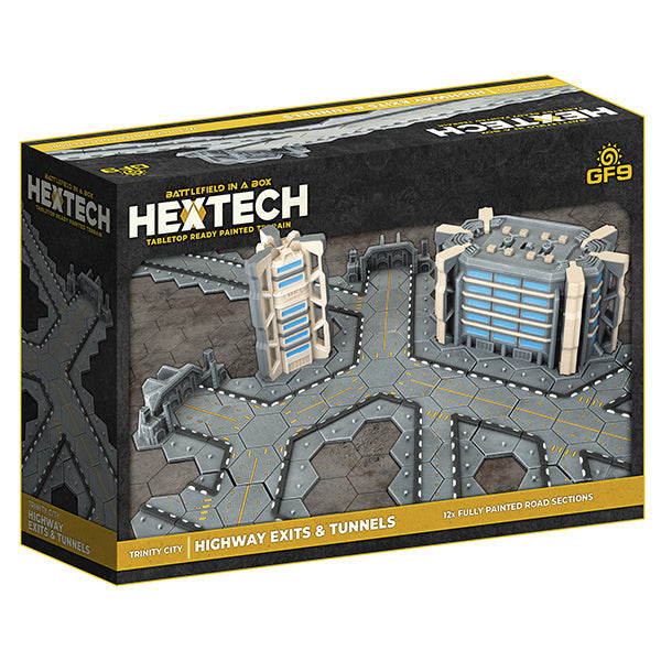 Battlefield in a Box: HexTech - Trinity City - Highway Exits and Tunnels