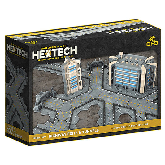 Battlefield in a Box: HexTech - Trinity City - Highway Exits and Tunnels