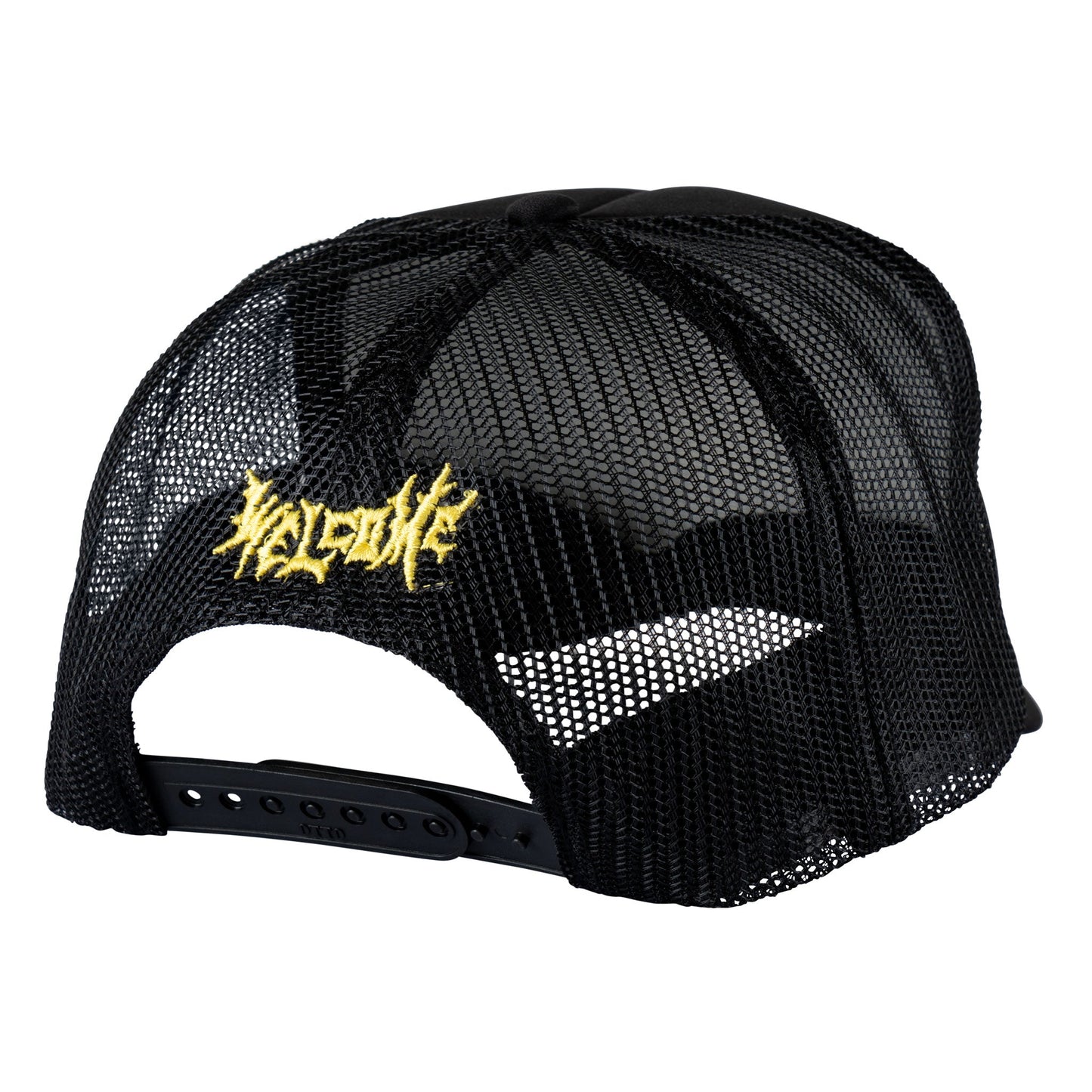 WELCOME X BEETLEJUICE THREE TIMES TRUCKER HAT