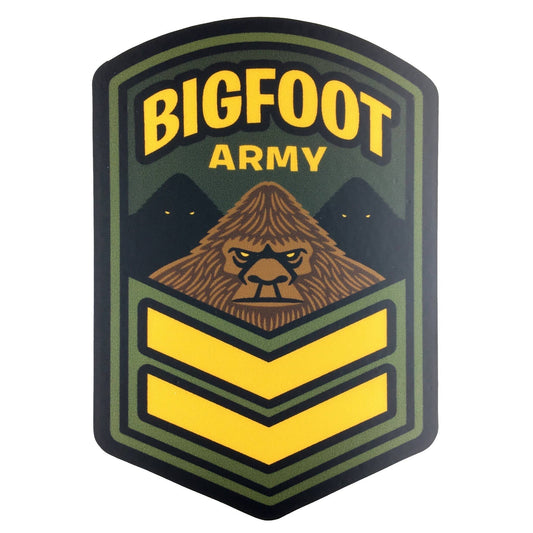 Bigfoot Army Military Insignia Cryptozoology Sticker