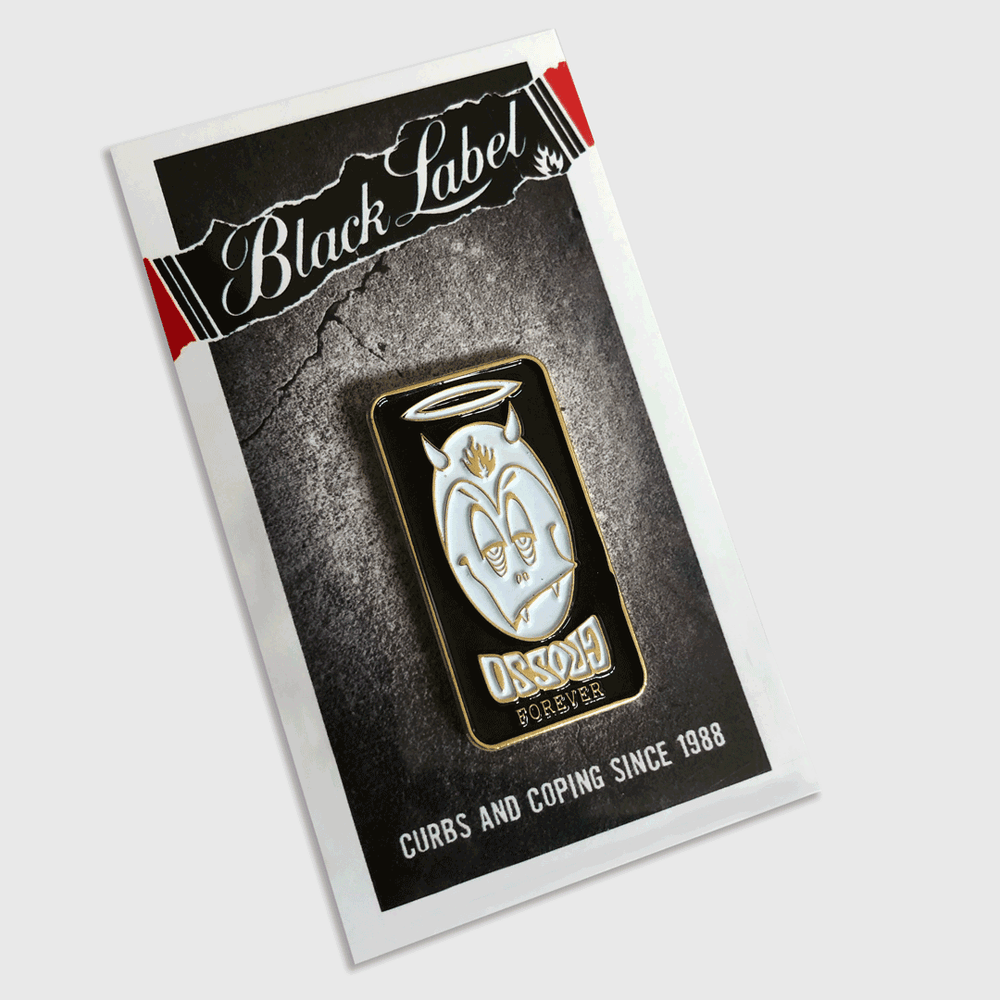 Black Label Skateboards Jeff Grosso "Forever" Enamel Lapel Pin