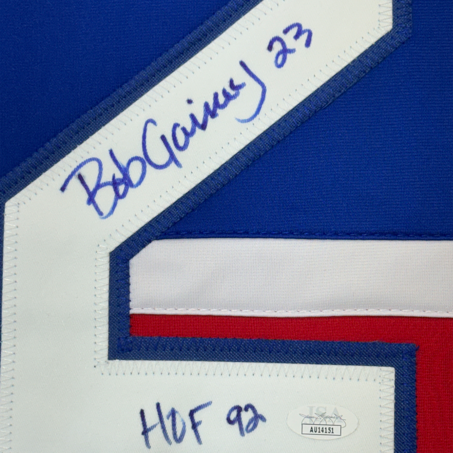 Framed Autographed/Signed Bob Gainey 35x39 HOF 1992 Montreal Red Hockey Jersey JSA COA