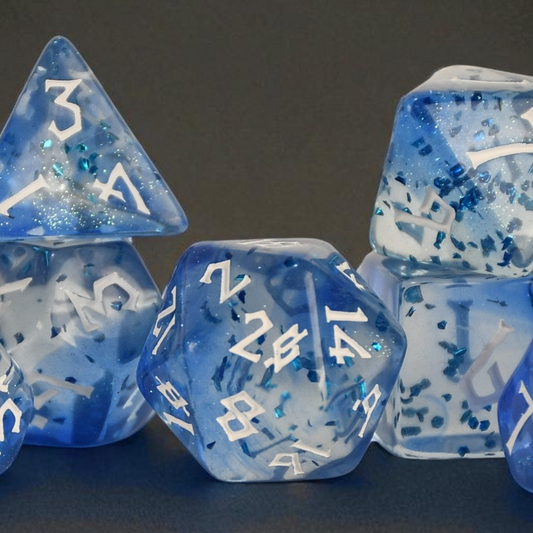 Bora Bora Acrylic Dice Set