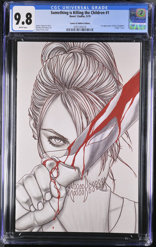 9.8 CGC Something is Killing the Children #1 SSCO Frison B&W Spot Color Variant 2019 [4397245018]
