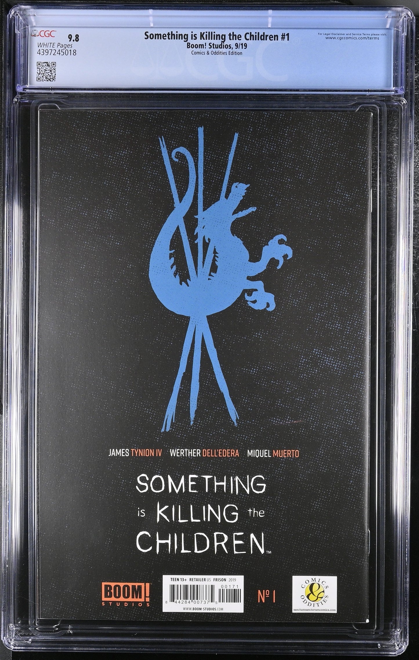 9.8 CGC Something is Killing the Children #1 SSCO Frison B&W Spot Color Variant 2019 [4397245018]