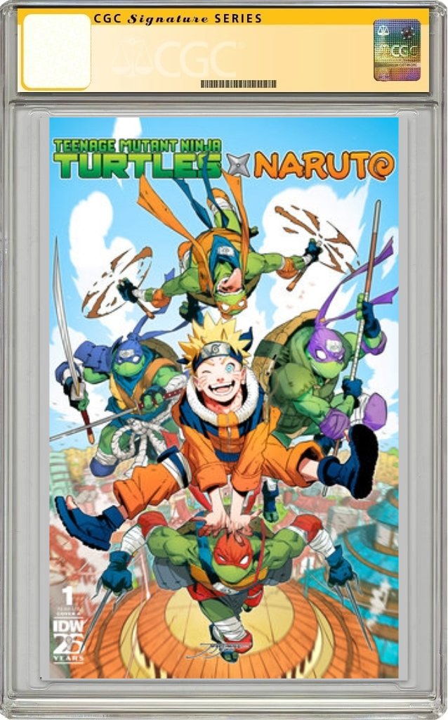 Teenage Mutant Ninja Turtles X Naruto #1 A Jorge Jimenez SIGNED Caleb Goellner (11/20/2024) Idw