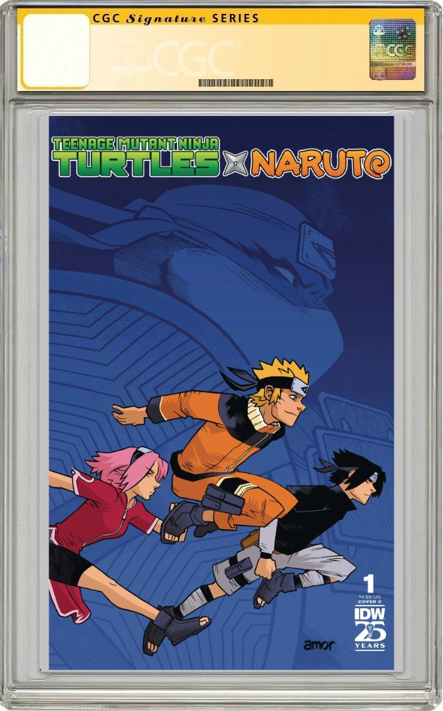 Teenage Mutant Ninja Turtles X Naruto #1 C John Amor Variant SIGNED Caleb Goellner (11/20/2024) Idw