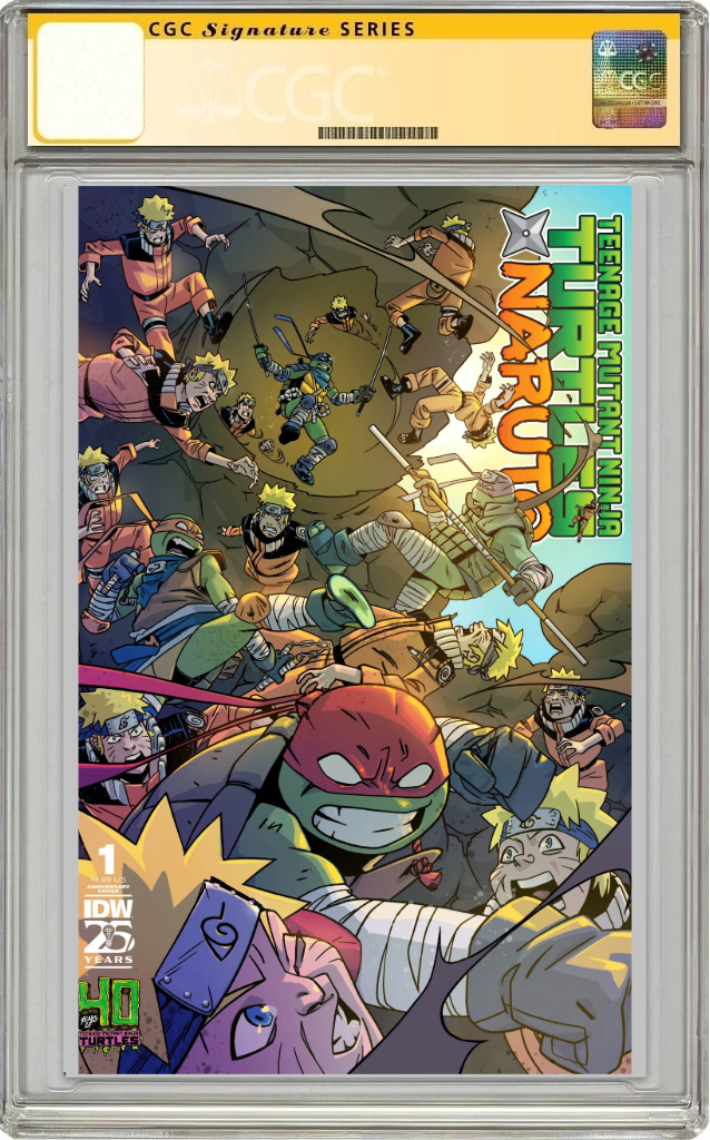 Teenage Mutant Ninja Turtles X Naruto #1 G 40Th Anniv Dan Duncan Variant SIGNED Caleb Goellner (11/20/2024) Idw