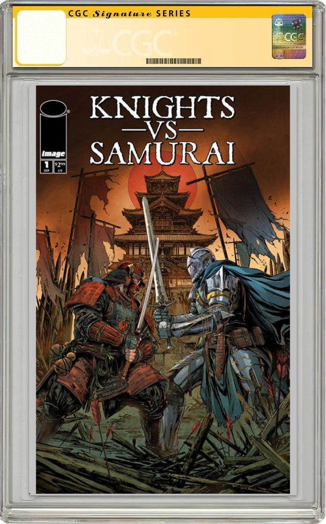 Knights Vs Samurai #1 A Raymond Gay SIGNED CGC SS David Dastmalchian (09/25/2024) Image