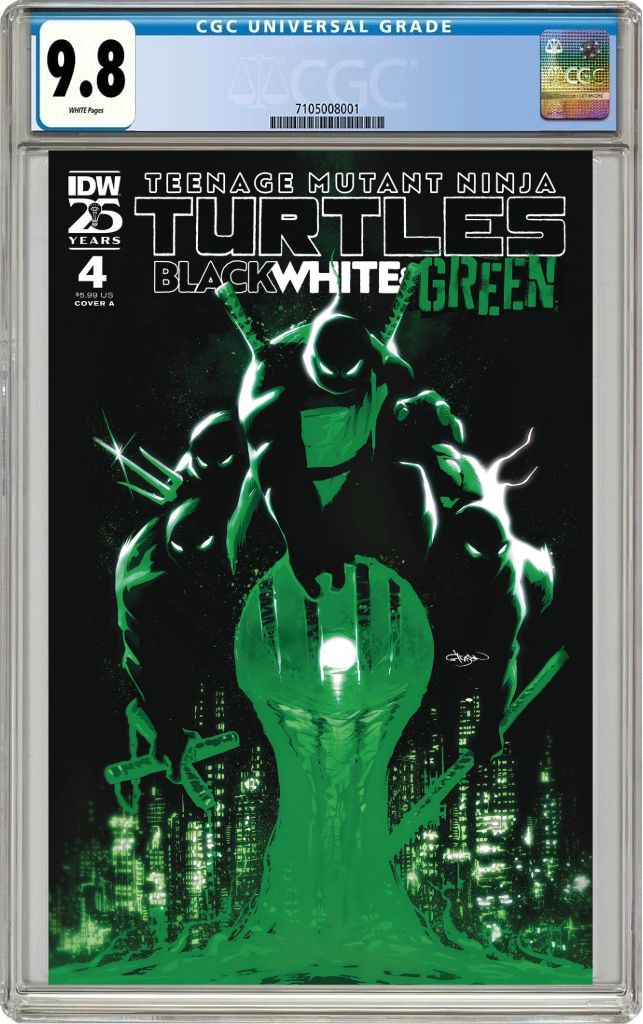 Teenage Mutant Ninja Turtles TMNT Black White & Green #4 A Patrick Gleason Jeremy Holt (08/28/2024) IDW CGC 9.8