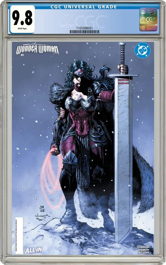 Absolute Wonder Woman #1 J Jim Lee Foil Virgin Variant (10/23/2024) Dc CGC 9.8