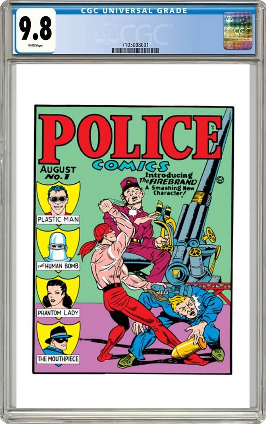 Police Comics #1 Facsimile Edition (08/07/2024) DC CGC 9.8