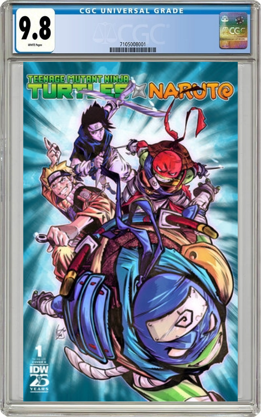 Teenage Mutant Ninja Turtles X Naruto #1 E Vincenzo Federici Variant (11/20/2024) Idw CGC 9.8