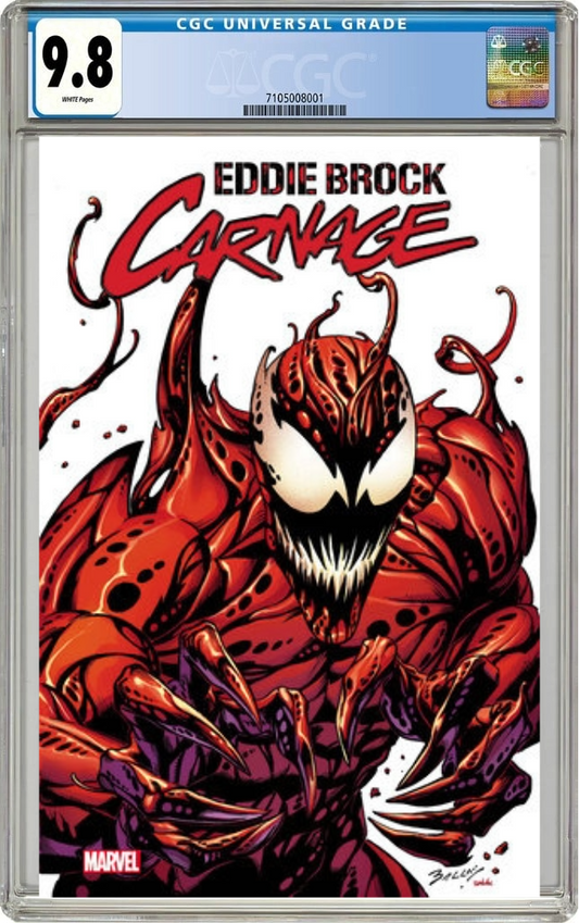 Eddie Brock Carnage #1 F Mark Bagley Foil Variant (02/12/2025) Marvel CGC 9.8