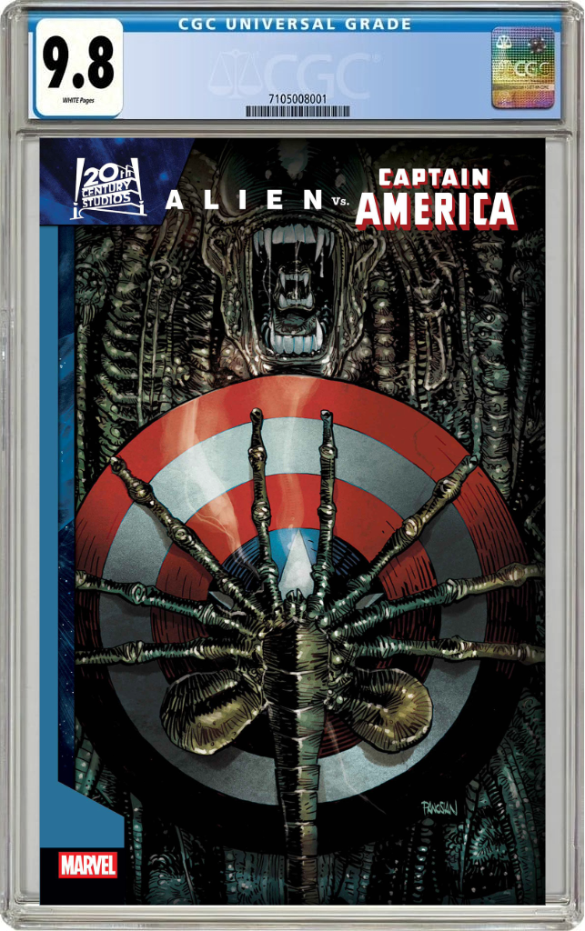 Alien Vs. Captain America #1 B Dan Panosian Foil Variant (11/05/2025) Marvel CGC 9.8 - Golden Apple Comics