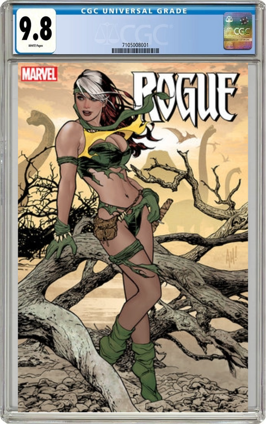 Rogue The Savage Land #1 B Adam Hughes Foil Variant (01/15/2025) Marvel CGC 9.8