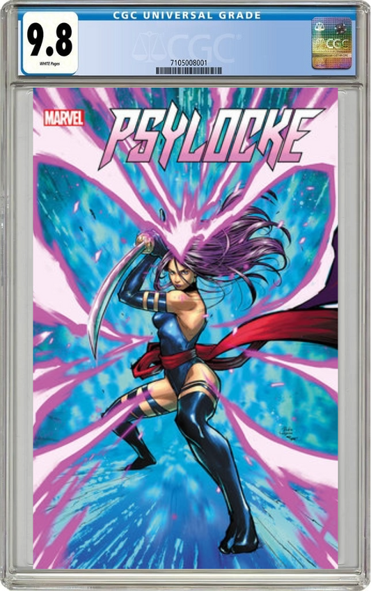 Psylocke #1 D Rickie Yagawa Pink Foil Variant (11/13/2024) Marvel CGC 9.8