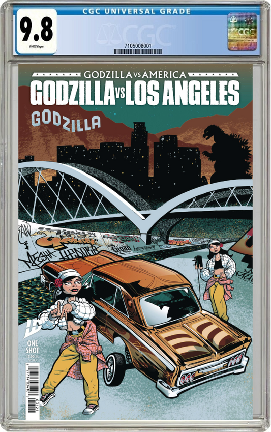 Godzilla Vs America Los Angeles B J. Gonzo LA River Graffiti 6th Street Bridge (04/30/2025) Idw CGC 9.8