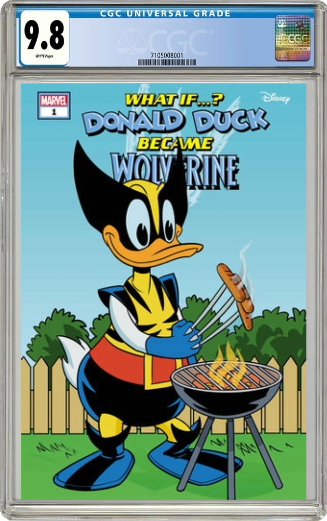 Marvel & Disney What If...? Donald Duck Became Wolverine #1 C Phil Noto Donald Duck Wolverine Varian (07/31/2024) Marvel CGC 9.8