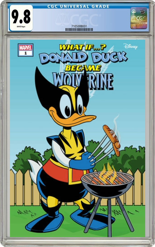 Marvel & Disney What If...? Donald Duck Became Wolverine #1 C Phil Noto Donald Duck Wolverine Varian (07/31/2024) Marvel CGC 9.8