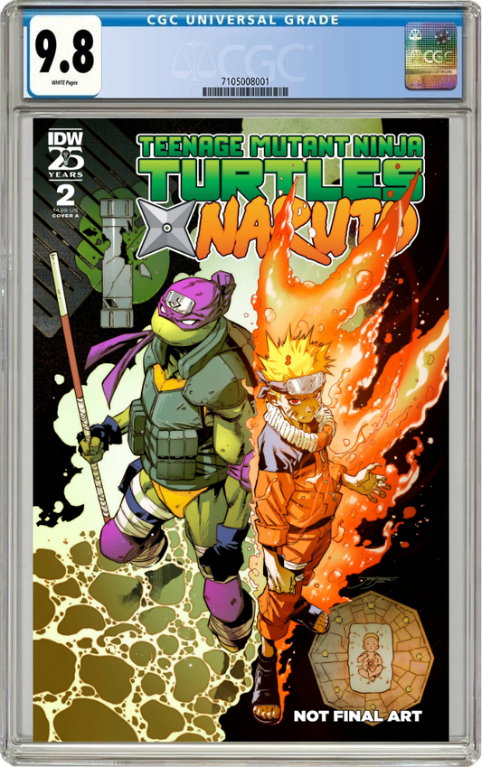 Teenage Mutant Ninja Turtles X Naruto #2 A Jorge Jimenez (01/15/2025) Idw CGC 9.8