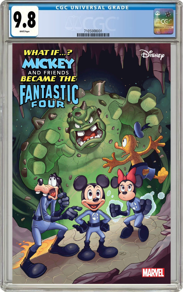 Marvel & Disney What If...? Mickey & Friends Became The Fantastic Four #1 B Chrissie Zullo Variant (01/08/2025) Marvel CGC 9.8