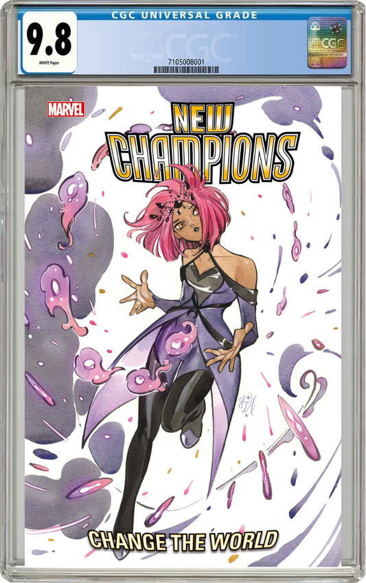 New Champions #1 F Peach Momoko Variant (01/08/2025) Marvel CGC 9.8