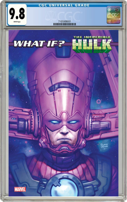 What If...? Galactus Transformed Hulk? #1 D Ryan Brown Variant (01/01/2025) Marvel CGC 9.8