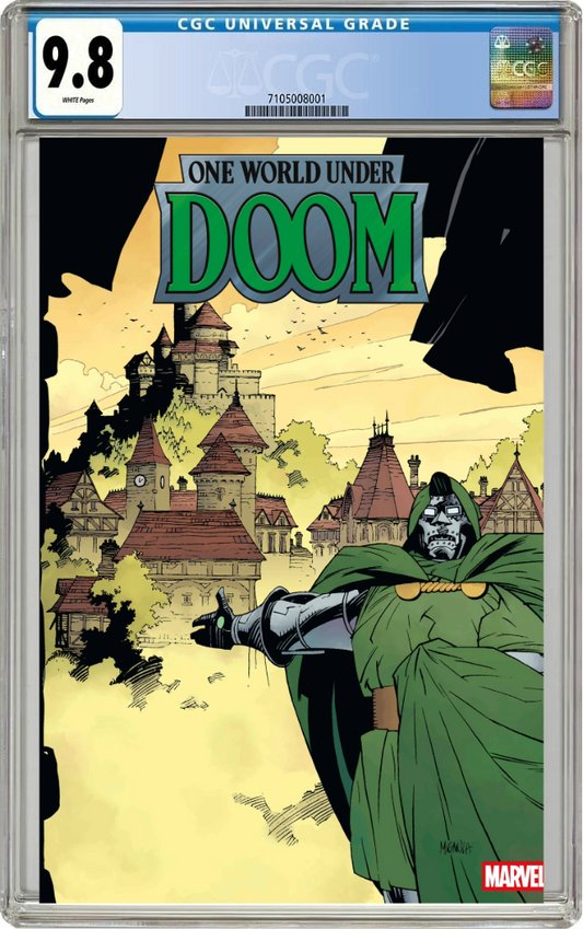 One World Under Doom #1 D Mike Mignola Hidden Gem Variant (02/12/2025) Marvel CGC 9.8