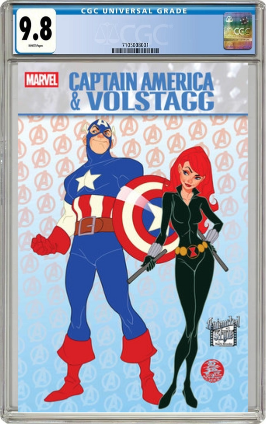 Captain America & Volstagg #1 C Mark Brooks Animated-Style Variant (02/26/2025) Marvel CGC 9.8