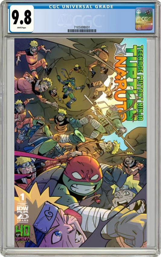 Teenage Mutant Ninja Turtles X Naruto #1 G 40Th Anniv Dan Duncan Variant (11/13/2024) Idw CGC 9.8