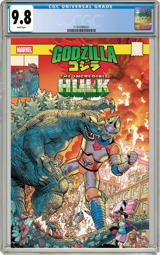 Godzilla Vs Hulk #1 E Nick Bradshaw Monster Homage Variant (04/16/2025) Marvel CGC 9.8