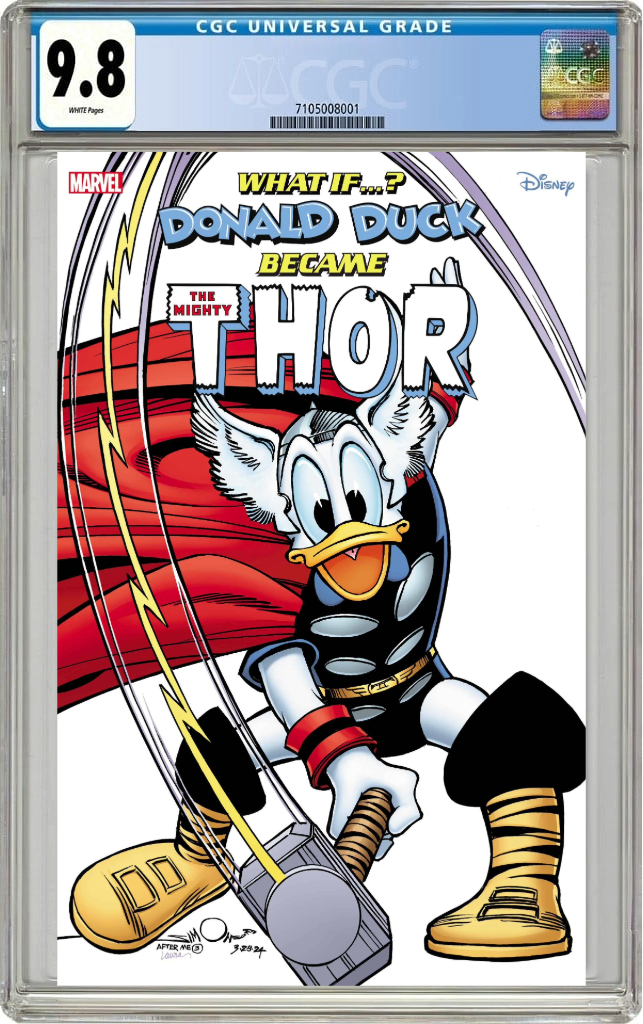 What If Donald Duck Became Thor #1 E Walt Simonson 337 Homage Variant (09/04/2024) Marvel CGC 9.8