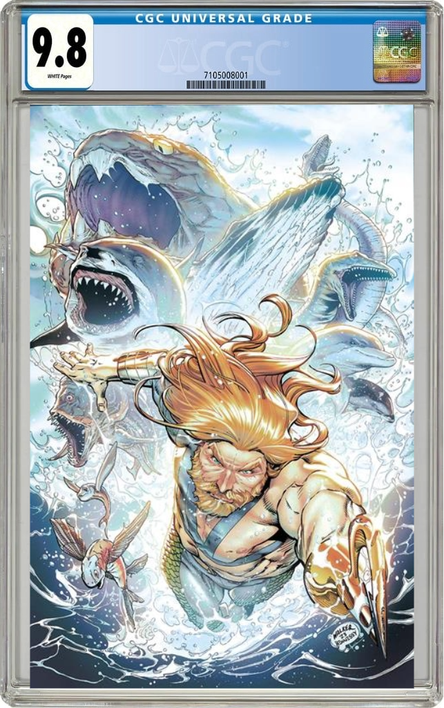 Aquaman #1 D Brad Walker Deep Sea Ultra Gloss Variant / Foil (01/08/2025) Dc CGC 9.8