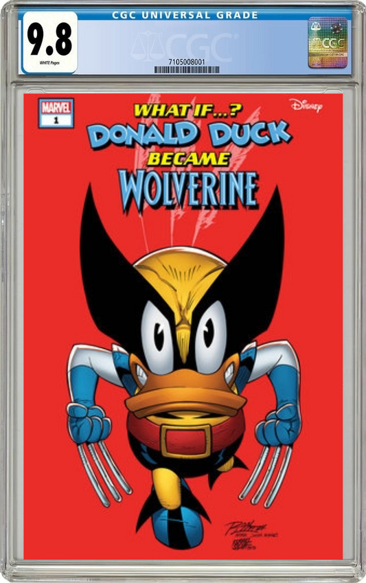 Marvel & Disney What If...? Donald Duck Became Wolverine #1 D Ron Lim Variant (07/31/2024) Marvel CGC 9.8