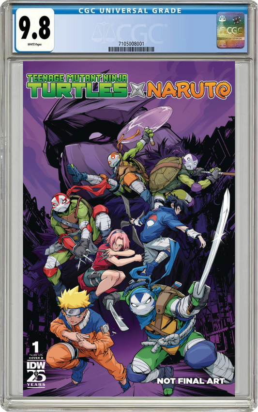 Teenage Mutant Ninja Turtles X Naruto #1 B Hendry Prasetya Variant (11/20/2024) Idw CGC 9.8