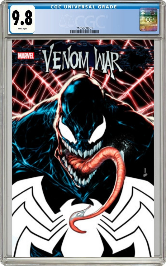 Venom War #1 C David Baldeon Foil Variant [Vw] (08/07/2024) Marvel CGC 9.8