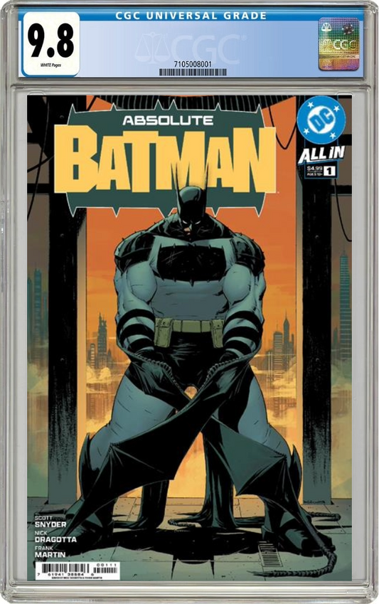 Absolute Batman #1 A Nick Dragotta Scott Snyder (10/09/2024) Dc CGC 9.8