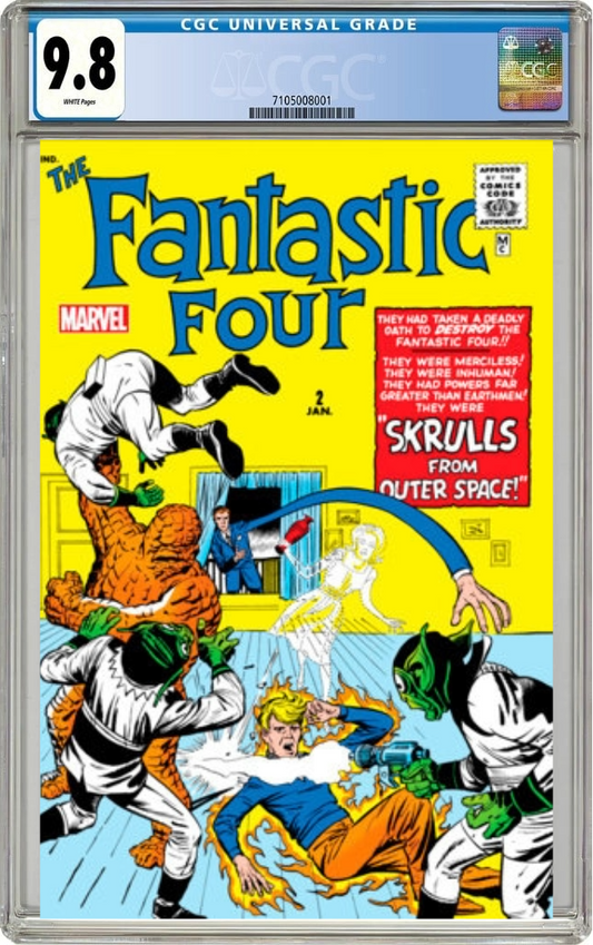 Fantastic Four #2 B Facsimile Edition Foil Variant (02/12/2025) Marvel CGC 9.8