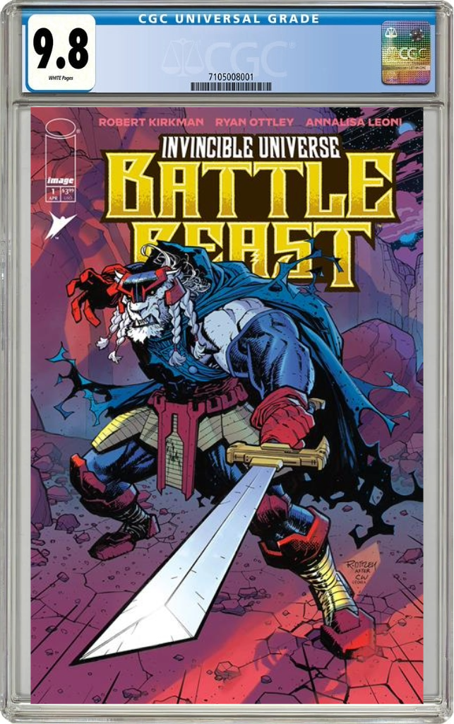 Invincible Universe Battle Beast #1 A Ryan Ottley Robert Kirkman (04/23/2025) Image CGC 9.8